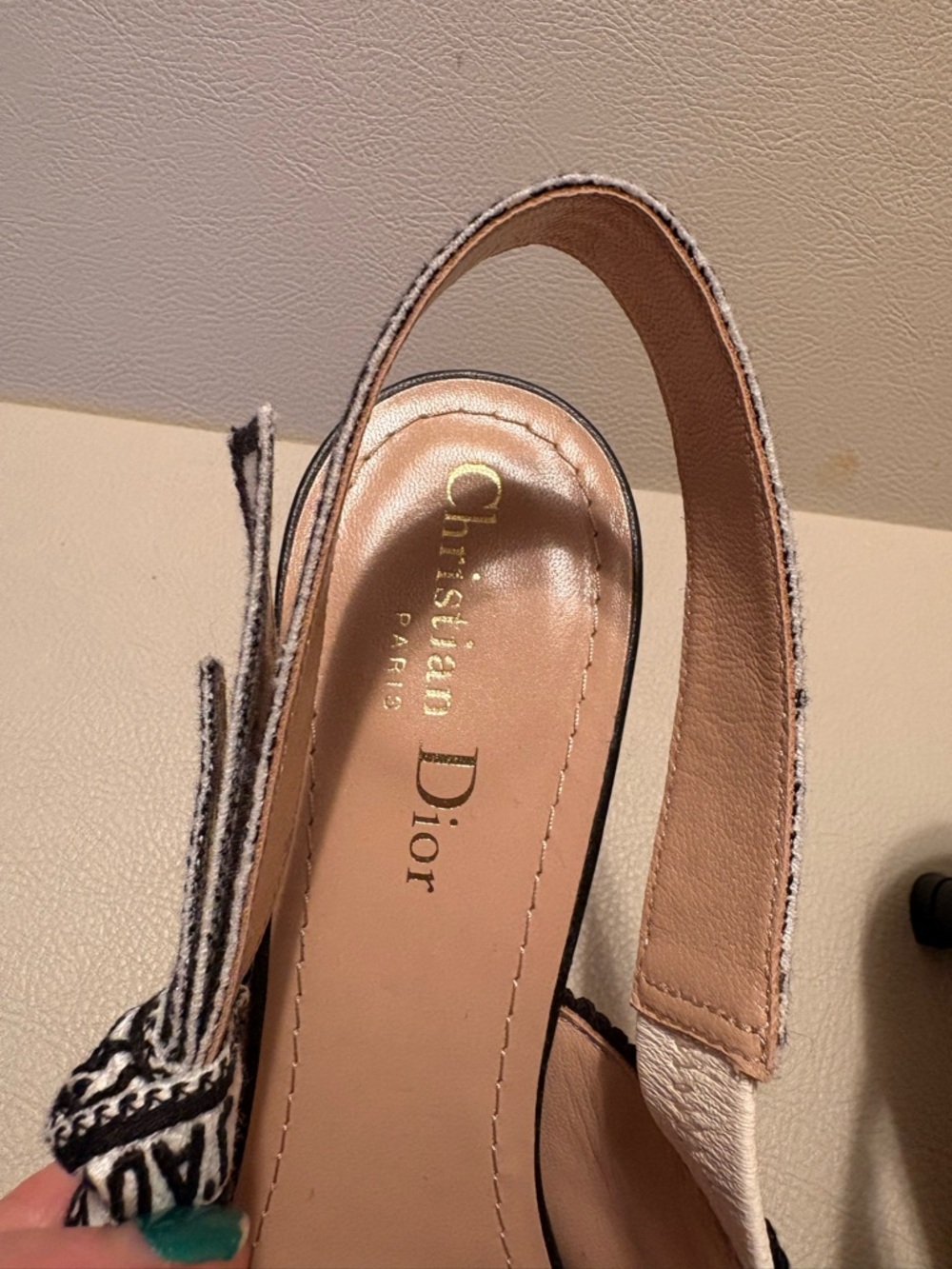 Christian Dior J’Adior Embroidered Slingback Pumps – Floral – Size 38 - Picture 5 of 11